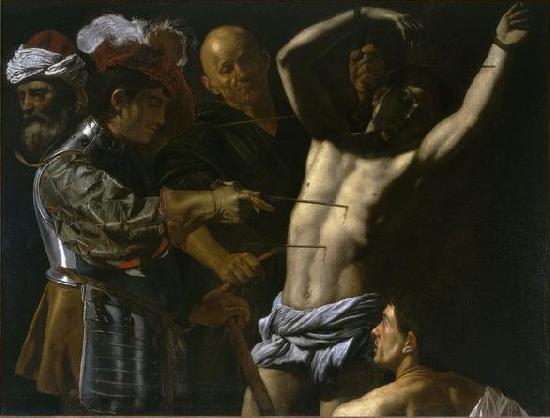 CECCO DEL CARAVAGGIO Martyrdom of Saint Sebastian. oil painting image